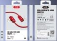 Кабель USB XO NB38 lightning 1m 2.4A with Audio adapter L-shape Red - фото 3 - інтернет-магазин електроніки та побутової техніки TTT
